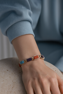 Başak Burcu Doğal Taş Makrome Örme Bileklik | | Özel Üretim