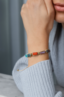 Başak Burcu Doğal Taş Makrome Örme Bileklik | | Özel Üretim