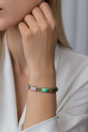 Boğa Burcu Doğal Taş Makrome Örme Bileklik | | Özel Üretim