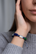 Terazi Burcu Doğal Taş Makrome Örme Bileklik | | Özel Üretim