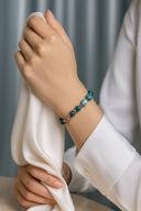 Krizokol & Hematit Doğal Taş Bileklik | | Özel Üretim