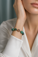 Krizokol & Hematit Doğal Taş Bileklik | | Özel Üretim