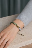 Boğa Burcu Doğal Taş Makrome Örme Bileklik | | Özel Üretim