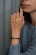 Anyolit & Hematit Doğal Taş Bileklik | | Özel Üretim