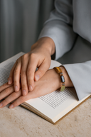 Oğlak Burcu Doğal Taş Makrome Örme Bileklik | | Özel Üretim