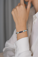 Turkuaz, Sodalit, Havlit & Hematit Doğal Taş Makrome Örme Ayarlanabilir Bileklik | | Özel Üretim