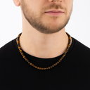 Kaplan Gözü 6 mm Dizi Doğal Taş Kolye