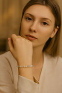 Prehnit 6 mm Doğal Taş Bileklik