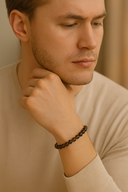 Dumanlı Kuvars 6 mm Doğal Taş Bileklik