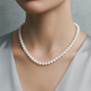 Ay Taşı Doğal Taş Dizi Kolye – 6 mm | | Özel Üretim