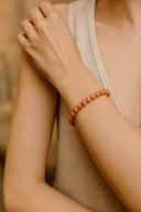 Güneş Taşı 8 mm Doğal Taş Bileklik