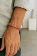 Çilek Kuvars 9 x 14 mm Özel Kesim Bileklik