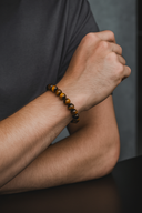 Kaplan Gözü 8 mm Doğal Taş Bileklik