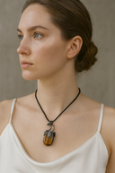 Kaplan Gözü – Labradorit Doğal Taş Kolye