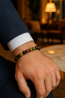 Turmalin Doğal Taş Bileklik – 10 mm Küre Kesim