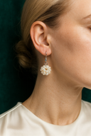 İnci Doğal Taş Kolye Küpe Set