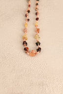 Aslan Burcu Doğal Taş Makrome Örme Kolye | | Özel Üretim