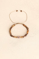 Jasper, Bronzit & Hematit Doğal Taş Makrome Bileklik | | Özel Üretim