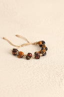 Kaplan Gözü Doğal Taş Makrome Bileklik