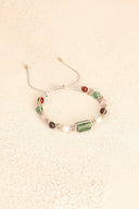 Anyolit, Akik, Kunzit, Aventurin & Ay Taşı Doğal Taş Makrome Bileklik