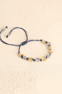 Labradorit – Sitrin Doğal Taş Makrome Bileklik