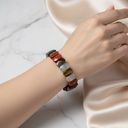 Kova Burcu Doğal Taş Bileklik – Akuamarin, Granat Lal, Jasper, Kaplan Gözü, Labradorit, Obsidyen, Selenit & Yeşil Florit