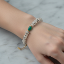 Ay Taşı & Amazonit Doğal Taş Bileklik – Özel Tasarım