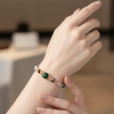 Yengeç Burcu Doğal Taş Makrome Bileklik