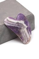 Ametist Doğal Taş Gua Sha Yüz Masaj Taşı | | Özel Üretim