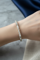 Prehnit 6mm Doğal Taş Bileklik