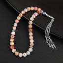 Opal Pembe Doğal Taş Tesbih 33lük - 8mm