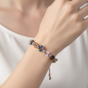 Terazi Burcu Doğal Taş Makrome Bileklik