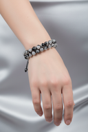 Rutilli Kuvars 8mm Çift Sıra Makrome Doğal Taş Bileklik