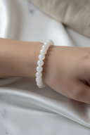 Selenit 8mm Doğal Taş Bileklik