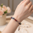 Akrep Burcu Doğal Taş Makrome Bileklik