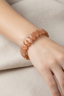 Güneş Taşı Doğal Taş Geniş Kesim Bileklik