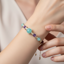 Başak Burcu Doğal Taş Makrome Bileklik