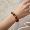 Jasper 3-4mm Çift Sıra Doğal Taş Makrome Bileklik – El İşçiliği