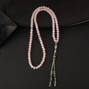 Pembe Kuvars (Gül Kuvars) Doğal Taş Tesbih 99luk - 6mm