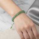 Yeşil Aventurin 8 mm Merdiven Kapama Doğal Taş Bileklik – El İşçiliği