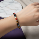 Oğlak Burcu Doğal Taş Bileklik – Dumanlı Kuvars, Dumortierit, Golden Obsidyen, Jasper & Kaplan Gözü