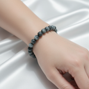 Kedi Gözü 8 mm Doğal Taş Bileklik – Özel Tasarım