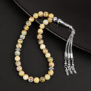 Opal Sarı Doğal Taş Tesbih 33lük - 8mm