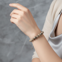 Fosil Mercan 8 mm Merdiven Kapama Doğal Taş Bileklik – El İşçiliği