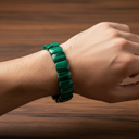 Malakit Doğal Taş Geniş Kesim Bileklik – El İşçiliği