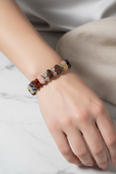 Aslan Burcu Doğal Taş Bileklik – Bronzit, Dumortierit, Güneş Taşı, Jasper, Akik, Labradorit, Rutilli Kuvars & Sitrin