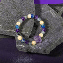 Yay Burcu Bileklik Ametist, Kalsit, Labradorit, Lapis Lazuli