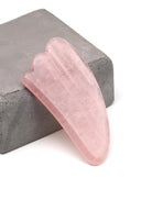Pembe Kuvars Doğal Taş Gua Sha Yüz Masaj Taşı | | Özel Üretim