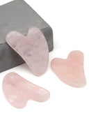 Pembe Kuvars Doğal Taş Gua Sha Yüz Masaj Taşı | | Özel Üretim